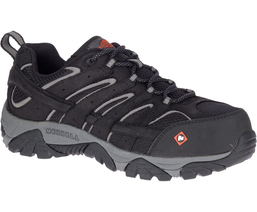 Merrell Sneakers Herre - Moab Vertex Vent Comp Toe Wide Width - Sort - VRY736245